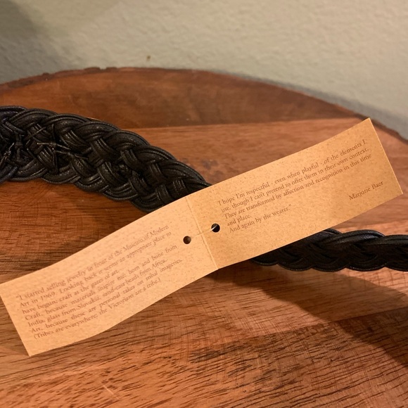 NWT Marjorie Baer braided embellished belt